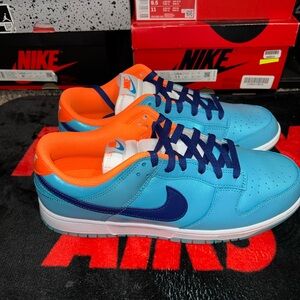 Nike Blue and Orange Sneakers
